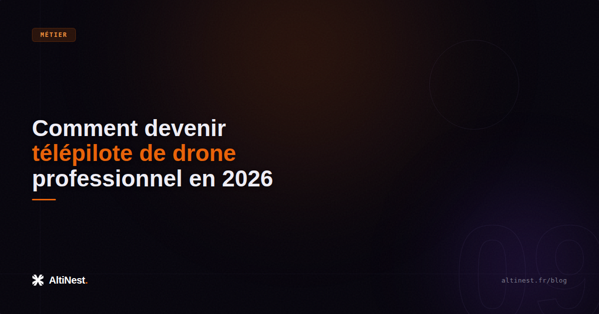 Comment devenir télépilote de drone professionnel en 2026