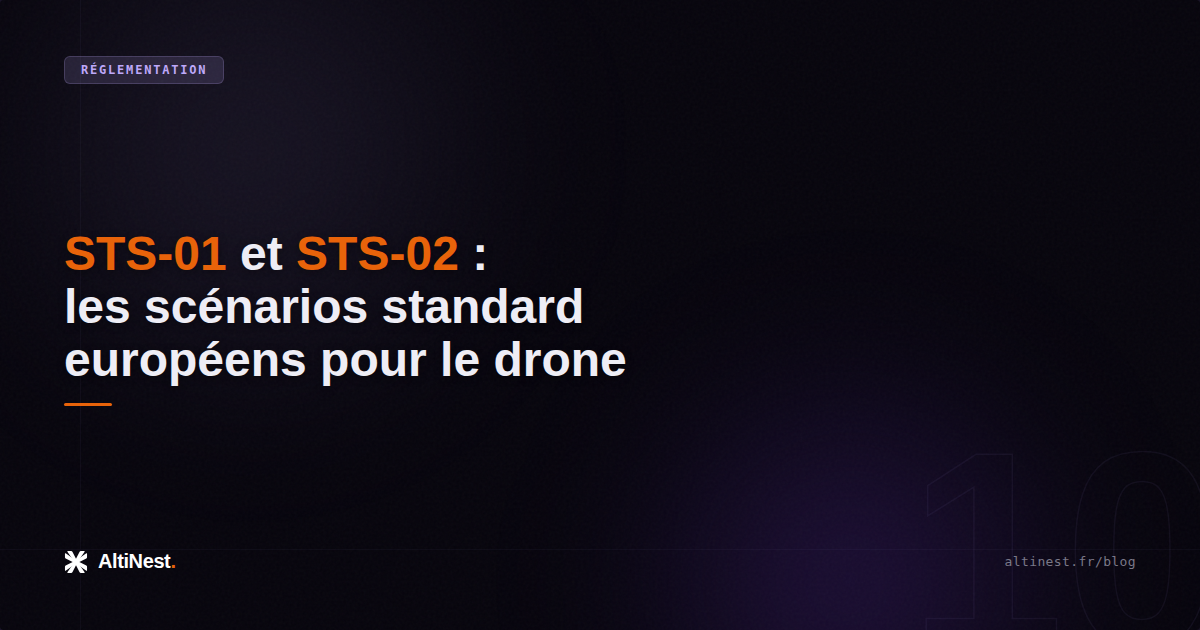 STS-01 et STS-02 : comprendre les scénarios standard européens pour le drone